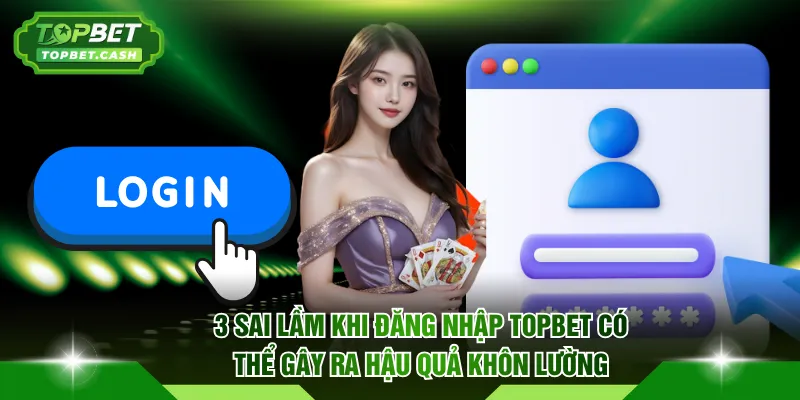 3 sai lầm khi đăng nhập TOPBET có thể gây ra hậu quả khôn lường